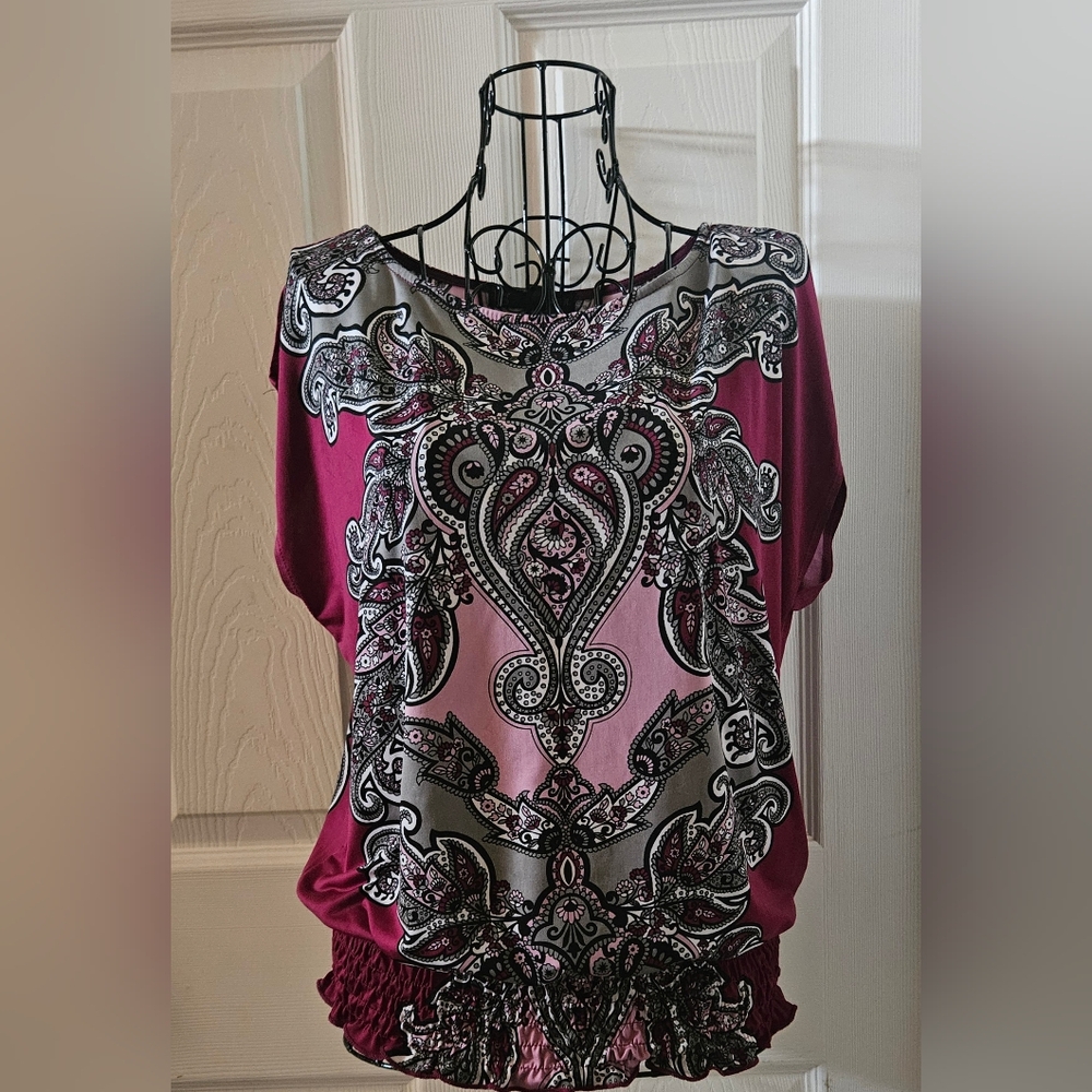 Heart Soul Capped Sleeve Blouse